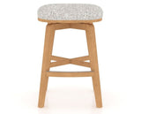 Canadel Stump Counter Stool in Caramel Washed, FP Crypton®, front view
