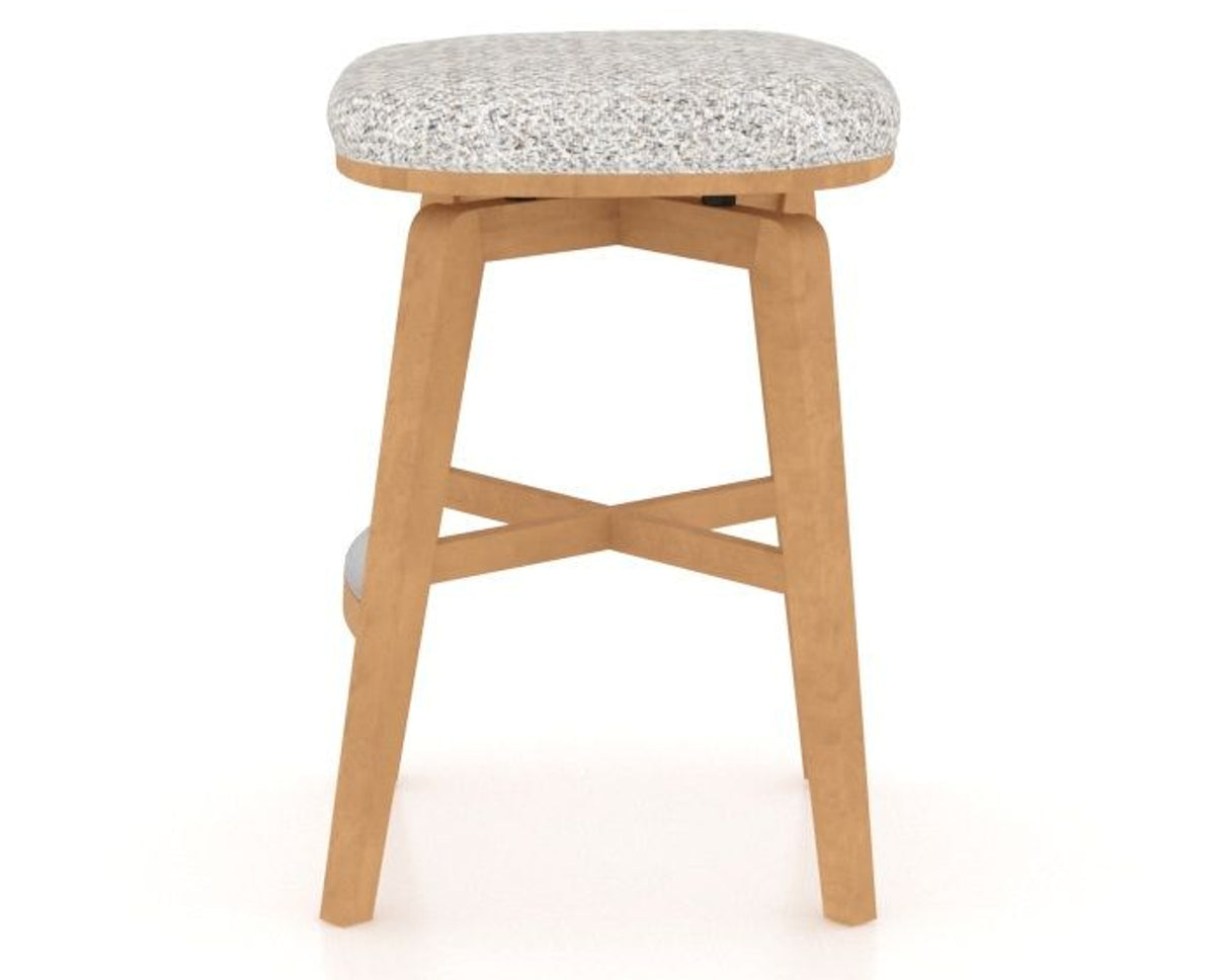 Canadel Stump Counter Stool in Caramel Washed, FP Crypton®, side view