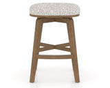 Canadel Stump Counter Stool in Pecan Washed, FP Crypton®, front view