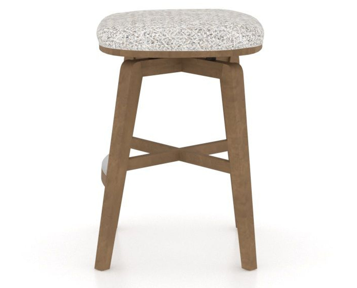 Canadel Stump Counter Stool in Pecan Washed, FP Crypton®, side view