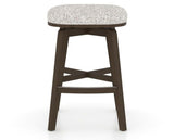 Canadel Stump Counter Stool in Hazelnut Washed, FP Crypton®, front view