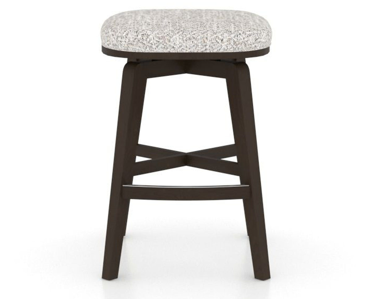 Canadel Stump Counter Stool in Davy's Grey, FP Crypton®, front view