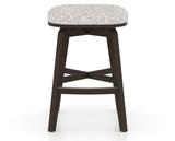 Canadel Stump Counter Stool in Davy's Grey, FP Crypton®, front view