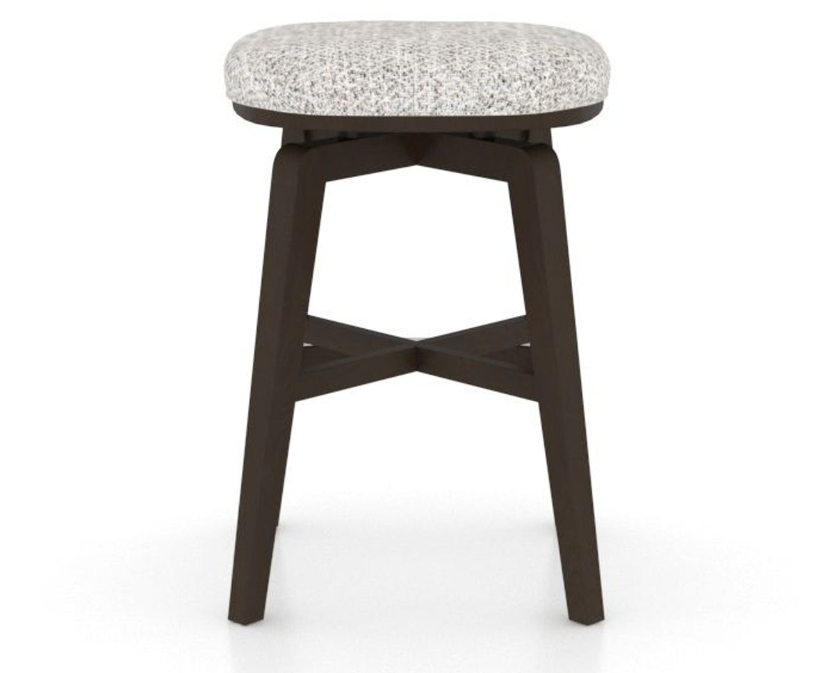 Canadel Stump Counter Stool in Davy's Grey, FP Crypton®, back view