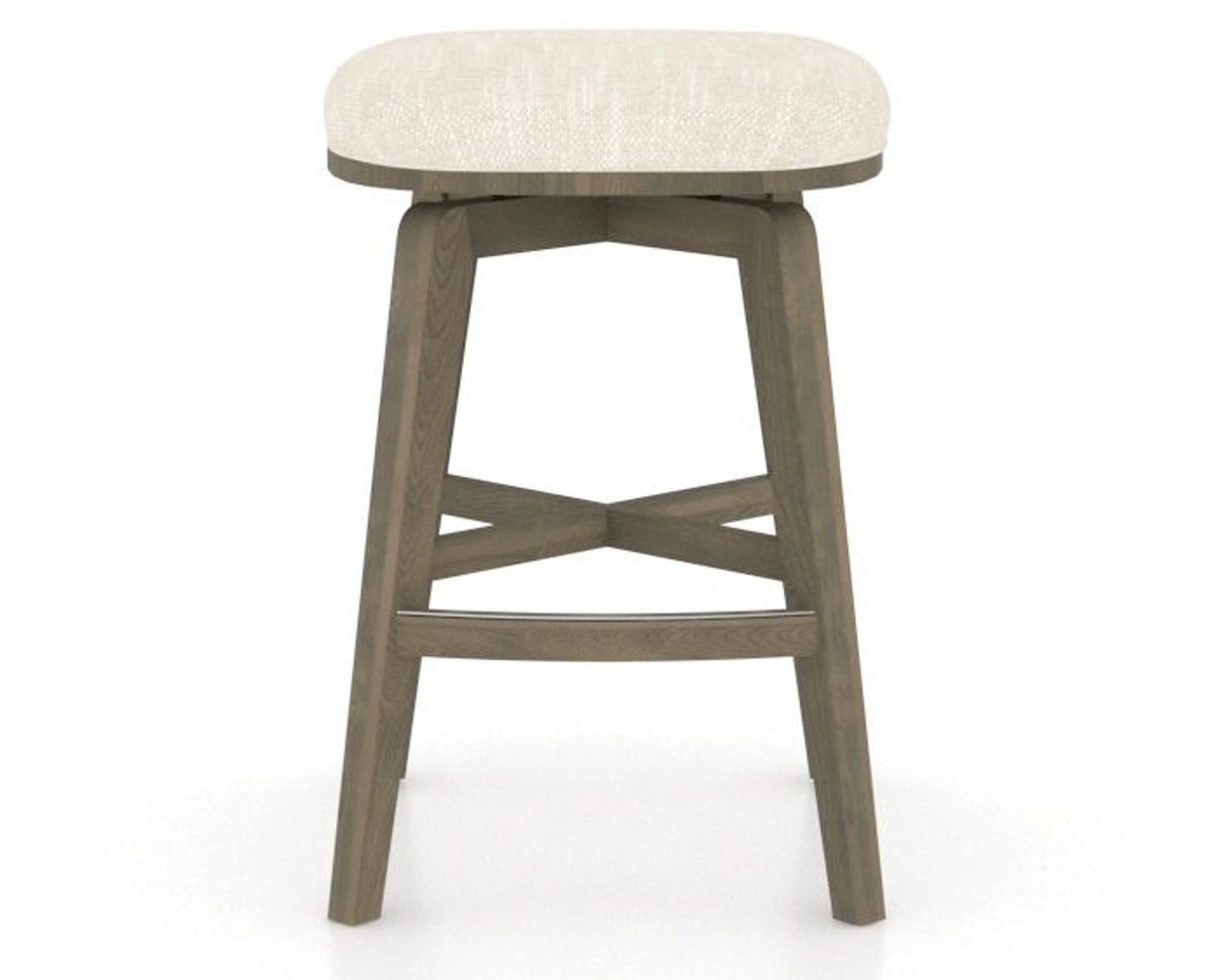 Canadel Stump Counter Stool in Shadow, FT InsideOut®, front view