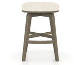 Canadel Stump Counter Stool in Shadow, FT InsideOut®, front view
