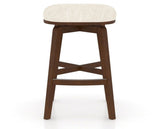 Canadel Stump Counter Stool in Cognac Washed, FT InsideOut®, front view