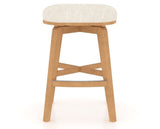 Canadel Stump Counter Stool in Caramel Washed, FT InsideOut®, front view