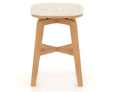 Canadel Stump Counter Stool in Caramel Washed, FT InsideOut®, back view