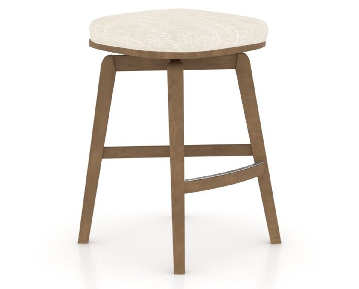 Canadel Stump Counter Stool in Pecan Washed, FT InsideOut®, three-quarter view