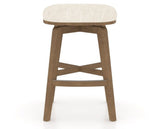 Canadel Stump Counter Stool in Pecan Washed, FT InsideOut®, front view
