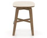 Canadel Stump Counter Stool in Pecan Washed, FT InsideOut®, side view