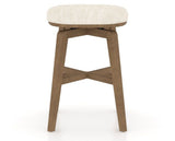 Canadel Stump Counter Stool in Pecan Washed, FT InsideOut®, back view