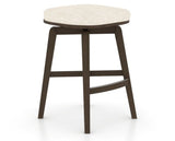Canadel Stump Counter Stool in Hazelnut Washed, FT InsideOut®, three-quarter view