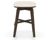Canadel Stump Counter Stool in Hazelnut Washed, FT InsideOut®, side view