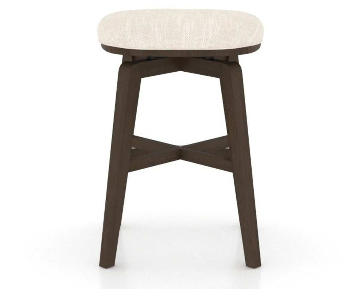 Canadel Stump Counter Stool in Hazelnut Washed, FT InsideOut®, back view