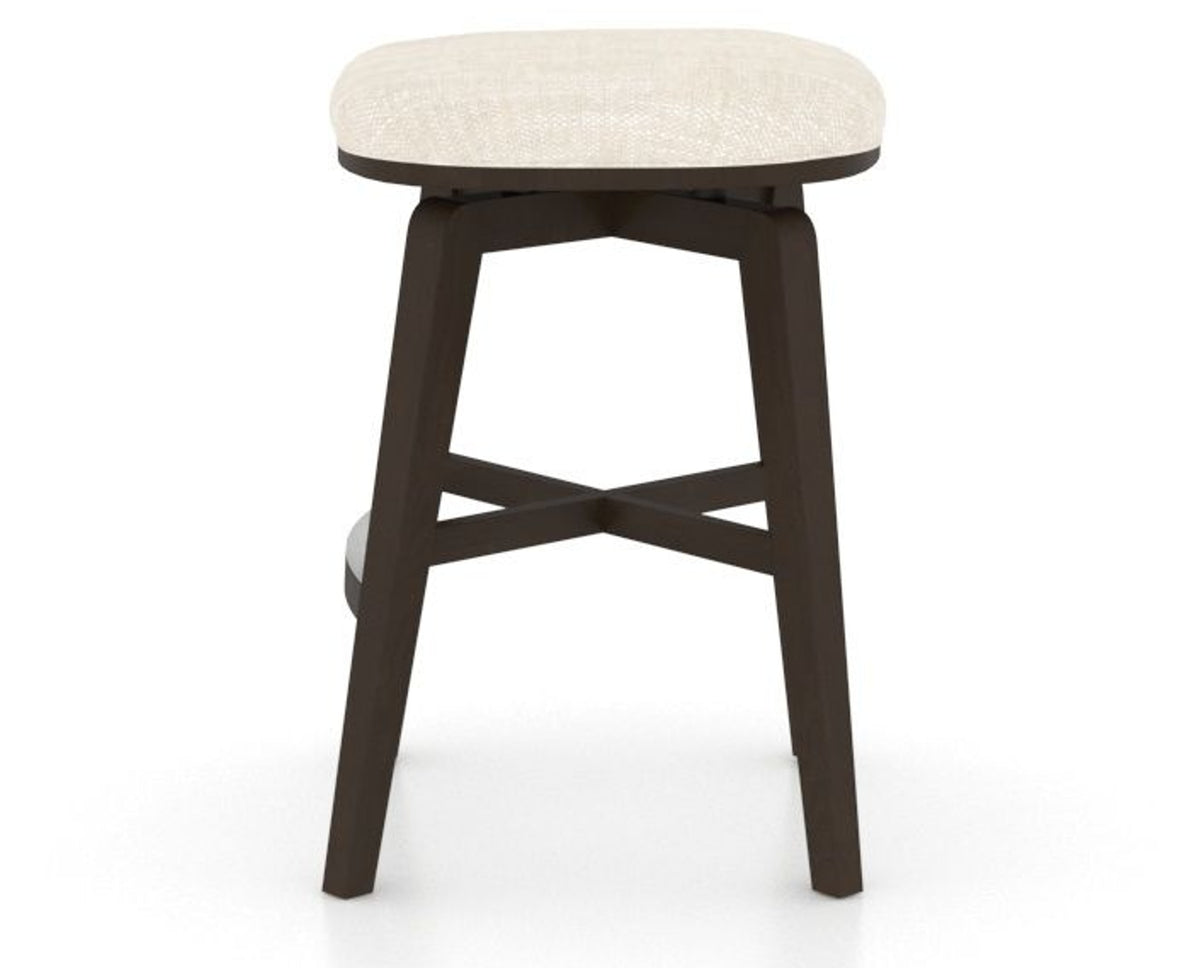 Canadel Stump Counter Stool in Davy's Grey, FT InsideOut®, side view