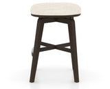 Canadel Stump Counter Stool in Davy's Grey, FT InsideOut®, side view