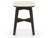 Canadel Stump Counter Stool in Davy's Grey, FT InsideOut®, back view