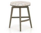 Canadel Stump Counter Stool in Shadow, OZ Fabric, three-quarter view