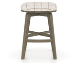 Canadel Stump Counter Stool in Shadow, OZ Fabric, front view