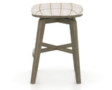 Canadel Stump Counter Stool in Shadow, OZ Fabric, side view
