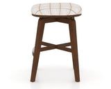 Canadel Stump Counter Stool in Cognac Washed, OZ Fabric, side view