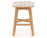 Canadel Stump Counter Stool in Caramel Washed, OZ Fabric, front view