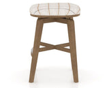 Canadel Stump Counter Stool in Pecan Washed, OZ Fabric, side view