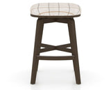 Canadel Stump Counter Stool in Hazelnut Washed, OZ Fabric, front view