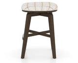 Canadel Stump Counter Stool in Hazelnut Washed, OZ Fabric, side view