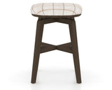 Canadel Stump Counter Stool in Hazelnut Washed, OZ Fabric, back view