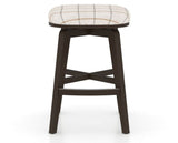 Canadel Stump Counter Stool in Davy's Grey, OZ Fabric, front view