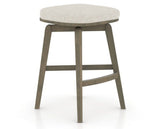 Canadel Stump Counter Stool in Shadow, TB Fabric, three-quarter view