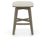 Canadel Stump Counter Stool in Shadow, TB Fabric, front view