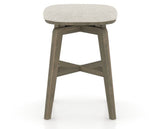 Canadel Stump Counter Stool in Shadow, TB Fabric, back view