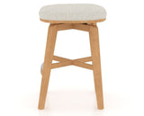 Canadel Stump Counter Stool in Caramel Washed, TB Fabric, side view
