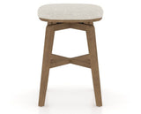 Canadel Stump Counter Stool in Pecan Washed, TB Fabric, back view