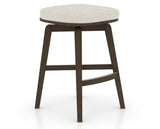 Canadel Stump Counter Stool in Hazelnut Washed, TB Fabric, three-quarter view