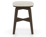 Canadel Stump Counter Stool in Hazelnut Washed, TB Fabric, back view