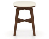 Canadel Stump Counter Stool in Cognac Washed, YJ Faux Leather, back view