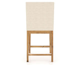 Canadel Champlain Upholstered Counter Stool 8002 in 6K Sunbrella® and 01 Honey Washed, back view