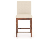 Canadel Champlain Upholstered Counter Stool 8002 in 6K Sunbrella® and 33 Spice Washed, front view