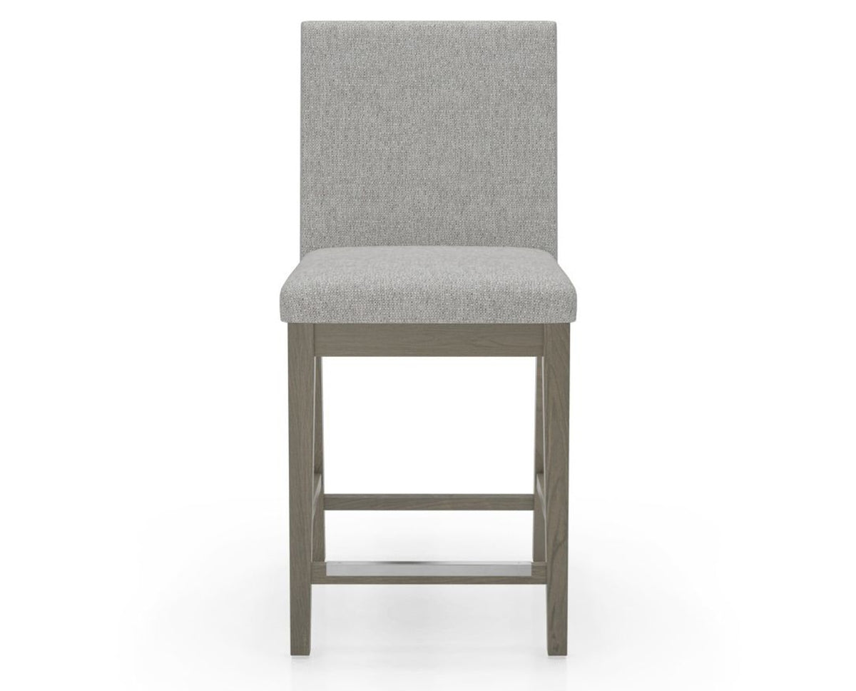 Canadel Sophia Counter Stool in Shadow, 7C Fabric, front view