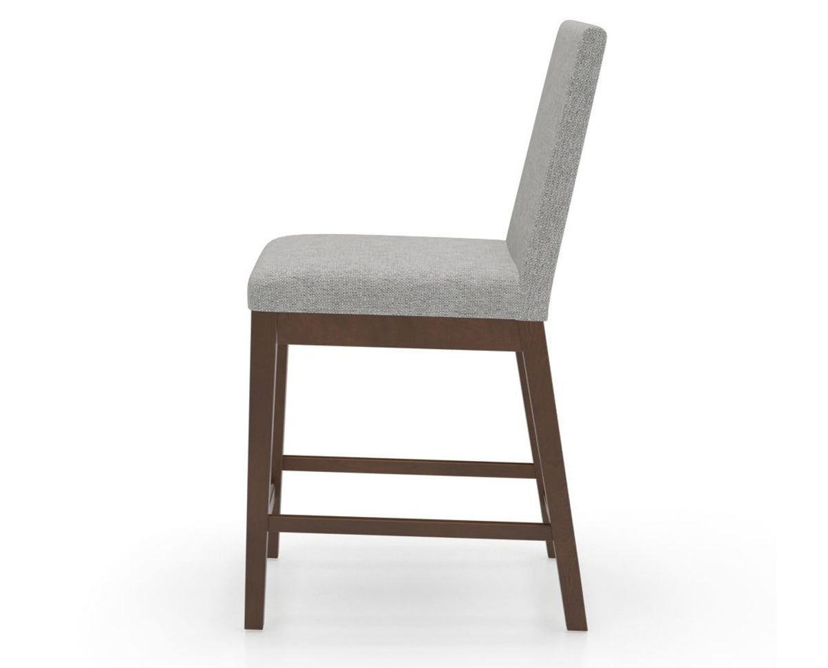 Canadel Sophia Counter Stool in Cognac Washed, 7C Fabric, side view