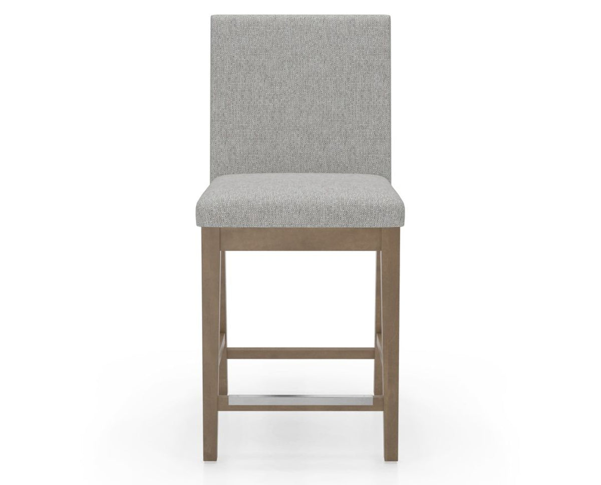Canadel Sophia Counter Stool in Pecan Washed, 7C Fabric, front view