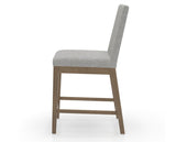 Canadel Sophia Counter Stool in Pecan Washed, 7C Fabric, side view