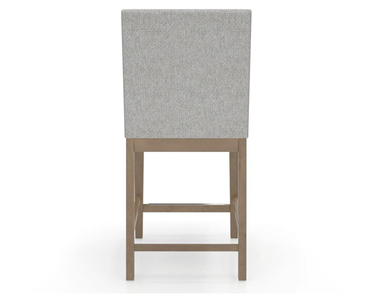 Canadel Sophia Counter Stool in Pecan Washed, 7C Fabric, back view