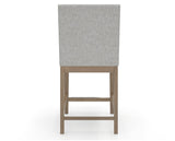 Canadel Sophia Counter Stool in Pecan Washed, 7C Fabric, back view