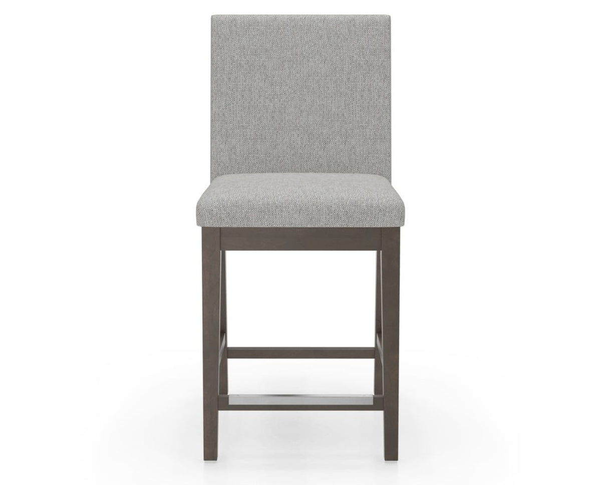 Canadel Sophia Counter Stool in Hazelnut Washed, 7C Fabric, front view